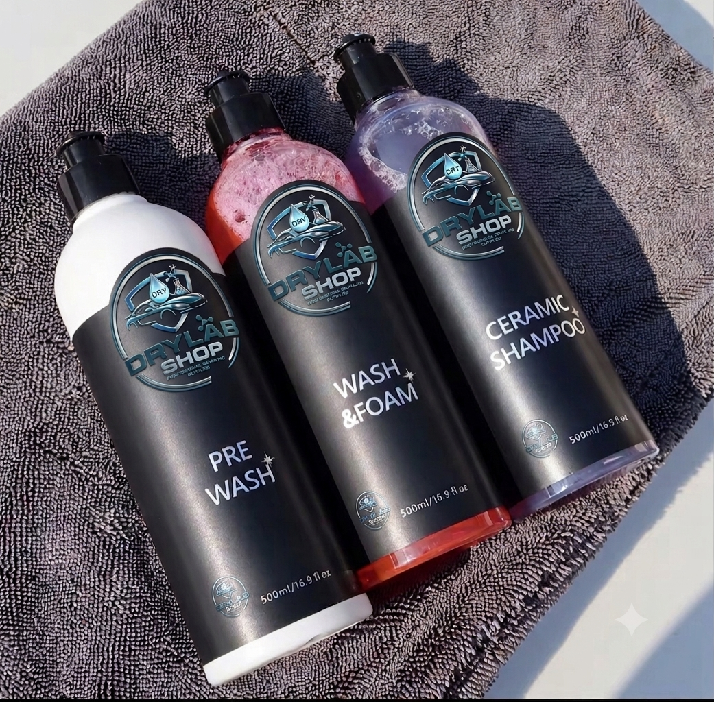 DryLab Ceramic Wash Kit – 3-Stopniowy Zestaw do Mycia i Ochrony Lakieru